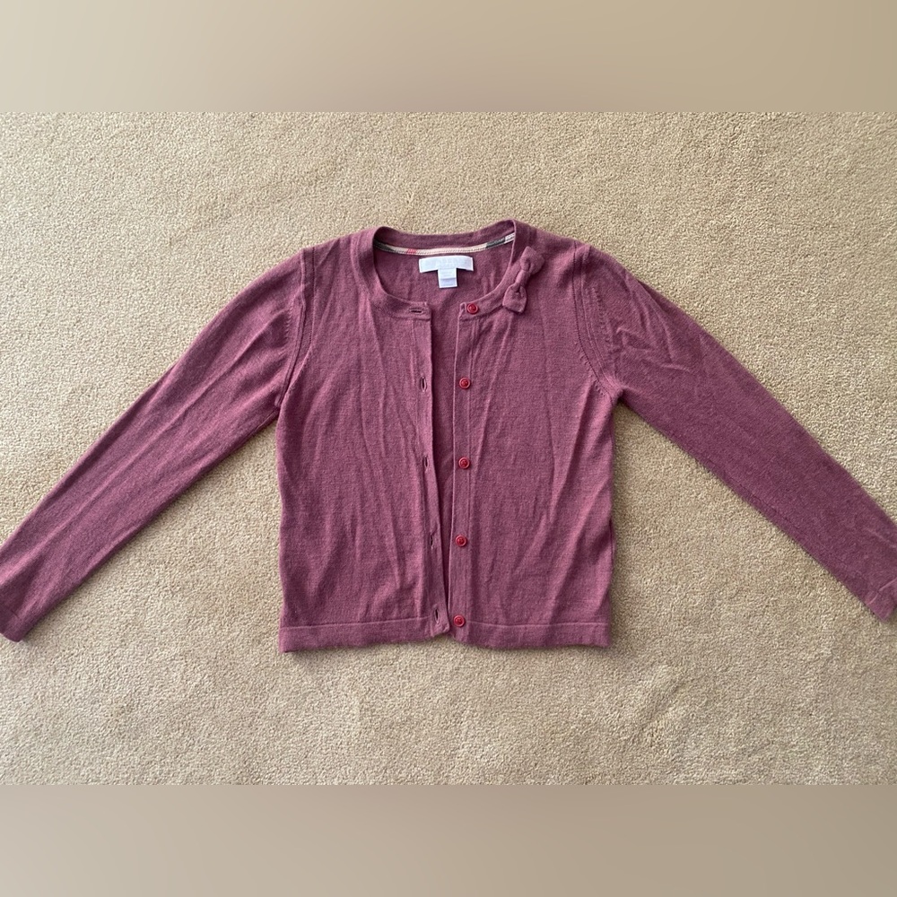 Burberry girls cashmere cardigan  Size 8